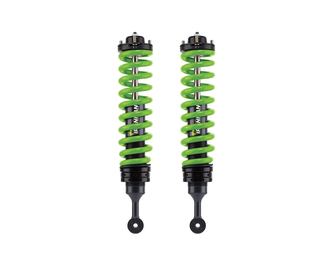 45002LFE-ACK-PB – IRONMAN 4X4 Coil Over Shock Absorber, Non Adjustable Valving 2-1/2 Inch Lift Pigtail Spring Black B...